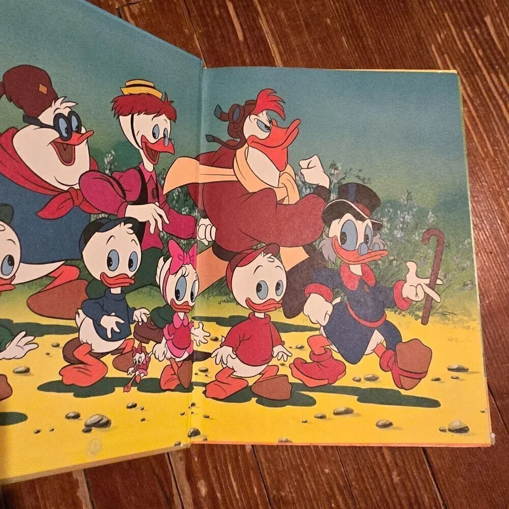 Vintage Disney Duck Tales Dinosaur Ducks and Jungle Duck Children's Book